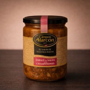 JABALI EN SALSA CON CHAMPIÑONES