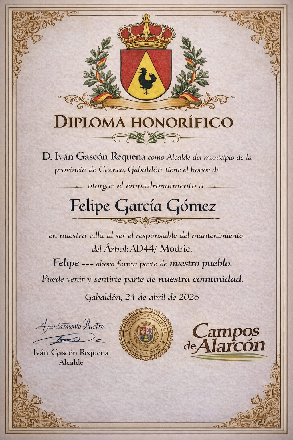 TITULO AYUNTAM GABALDON